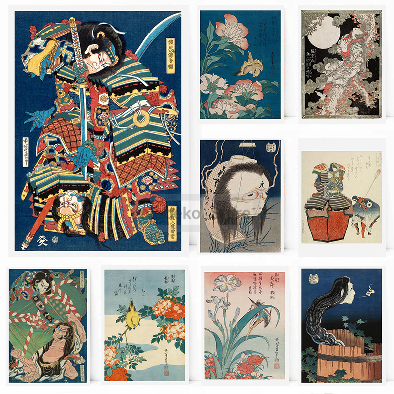 Japanese Living Lifestyle - Katsushika Hokusai Works Exhibition Poster Japanese