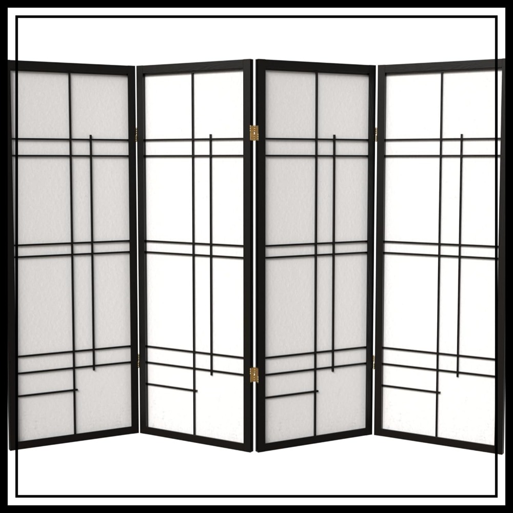 Shoji Screen Divider - 4 ft. Short Eudes Shoji Screen