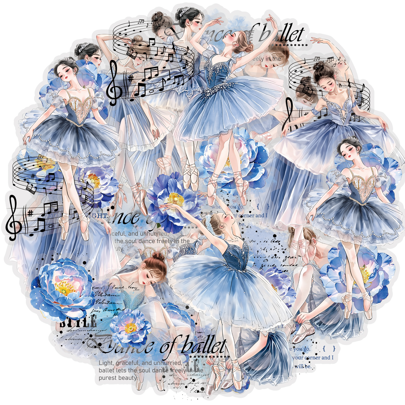 Japanese Girl Lifestyle - Etori Life Japanese-Style Fresh Blue Ballet
