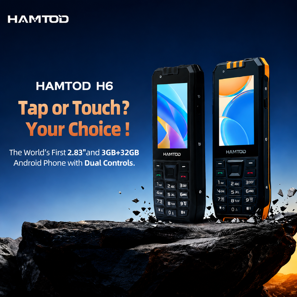 Japanese Active Lifestyle - HAMTOD H6 Outdoor Smartphone Android System