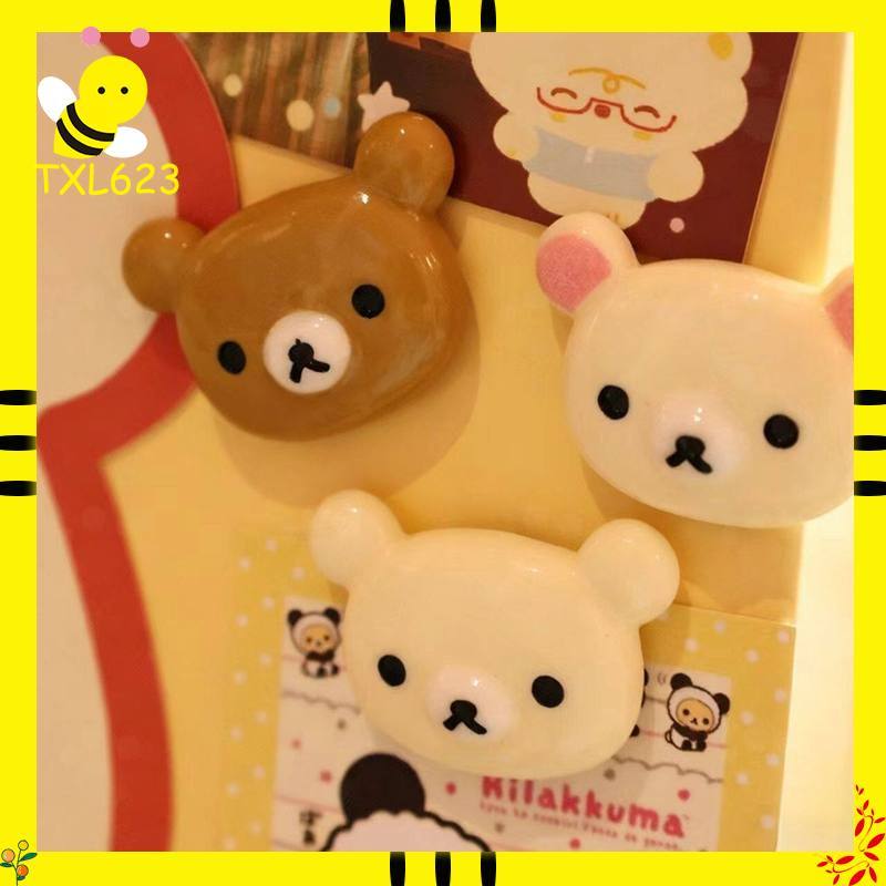Japanese Lifestyle Goods - Rilakkuma Fridge Magnets 3 Pack Cute