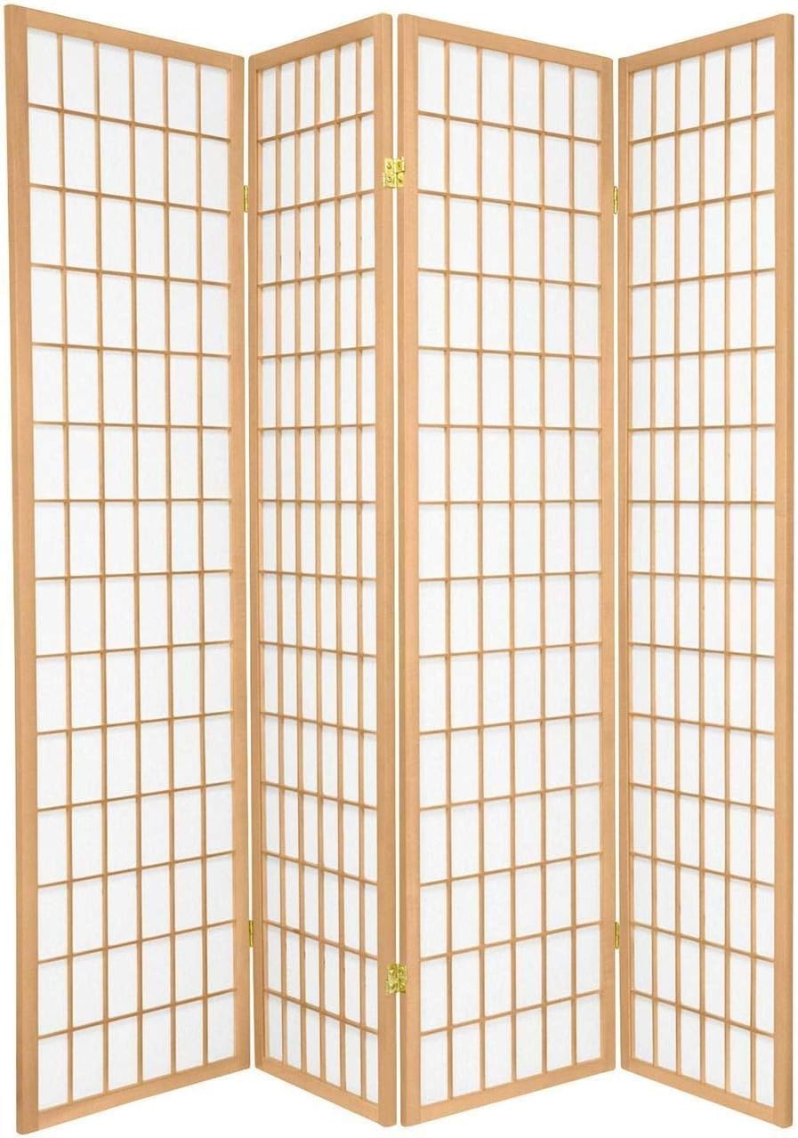 Japanese Style 4 Panels Wood S – обзор и цена Shoji Screen Divider