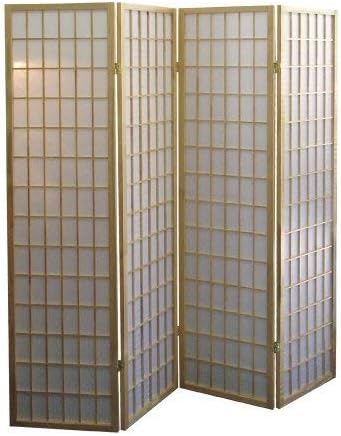 Japanese Style 4 Panels Wood S – обзор и цена Shoji Screen Divider