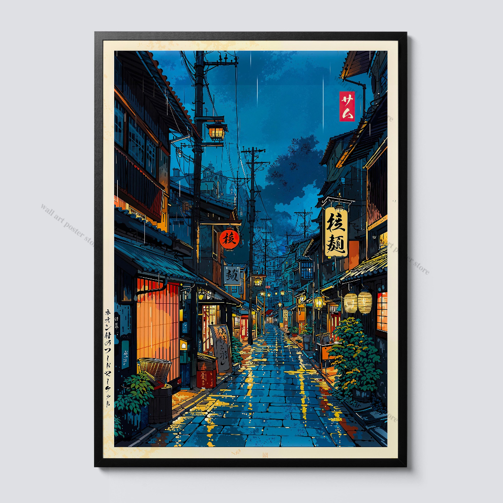 Rainy Tokyo Japanese Woodblock – обзор и цена Japanese Lifestyle Anime