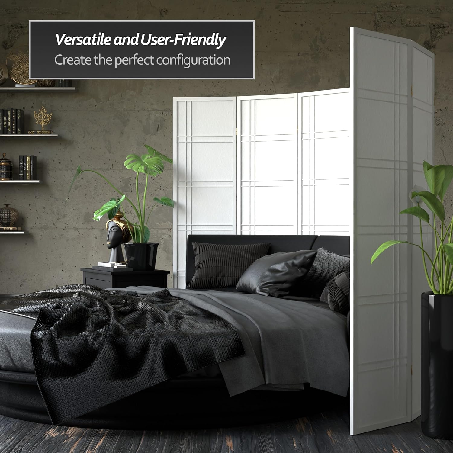 6 ft. Tall White Double Cross  – обзор и цена Shoji Screen Divider