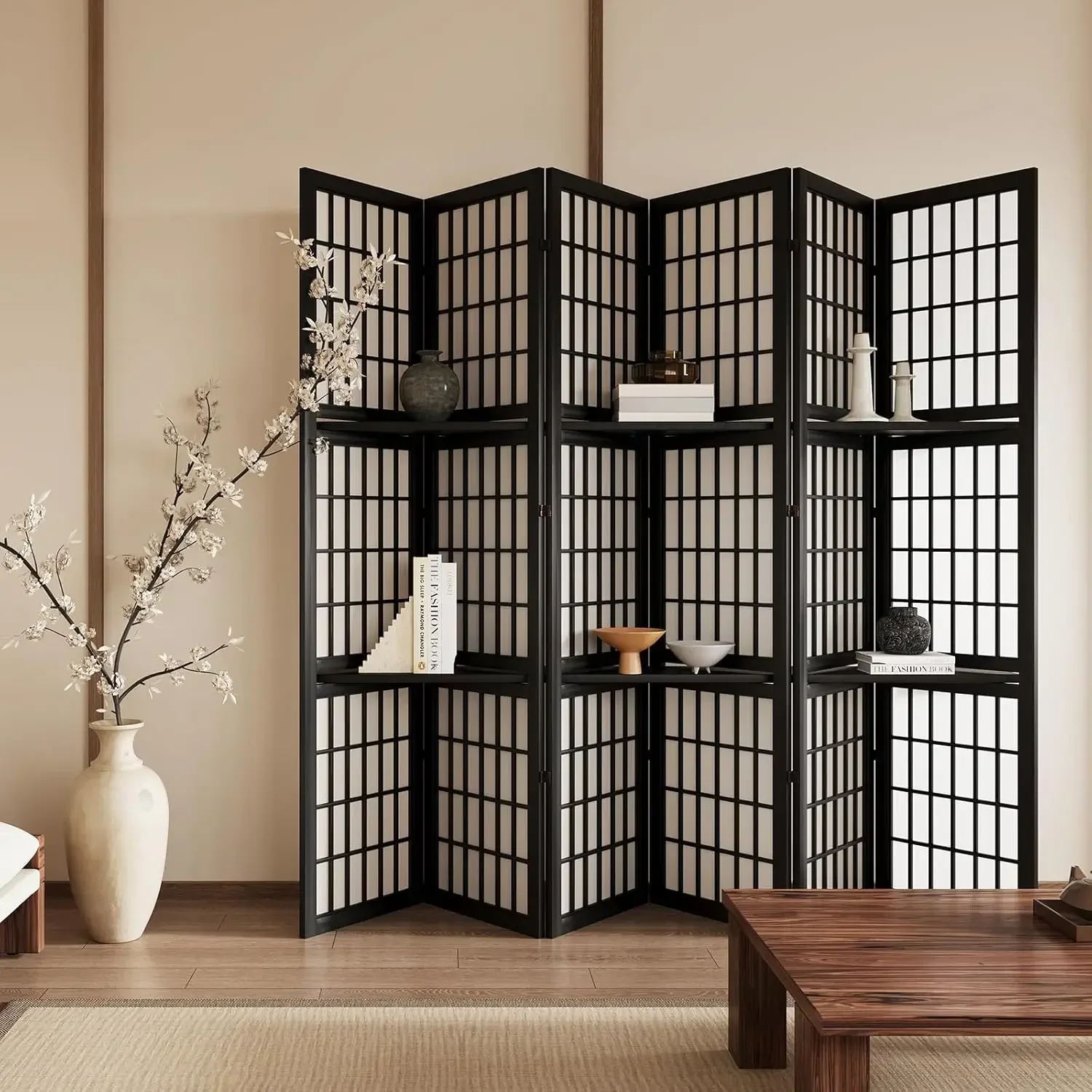 6 Panel 5.6ft Folding Portable – обзор и цена Shoji Screen Divider