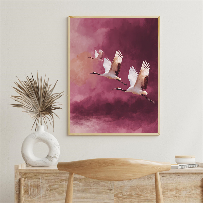 Vintage Crane Flying Birds Flo – обзор и цена Japanese Lifestyle Home