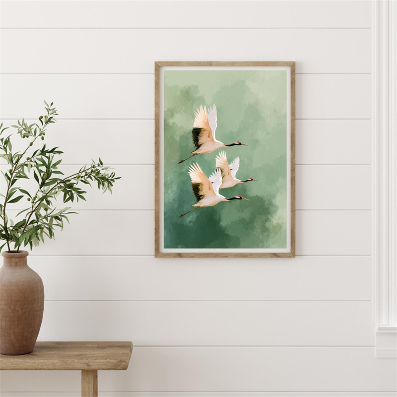Vintage Crane Flying Birds Flo – обзор и цена Japanese Lifestyle Home