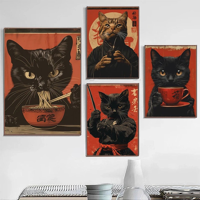 Japanese Edo Style Black Cat E – обзор и цена Japanese Lifestyle Home