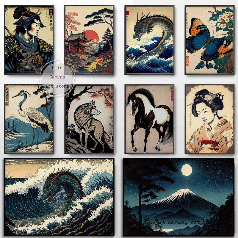 Vintage Japanese Style Ukiyo-e – обзор и цена Japanese Lifestyle Home