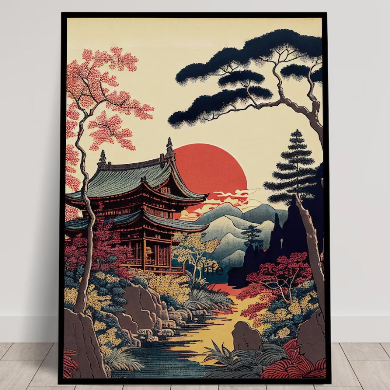 Vintage Japanese Style Ukiyo-e – обзор и цена Japanese Lifestyle Home
