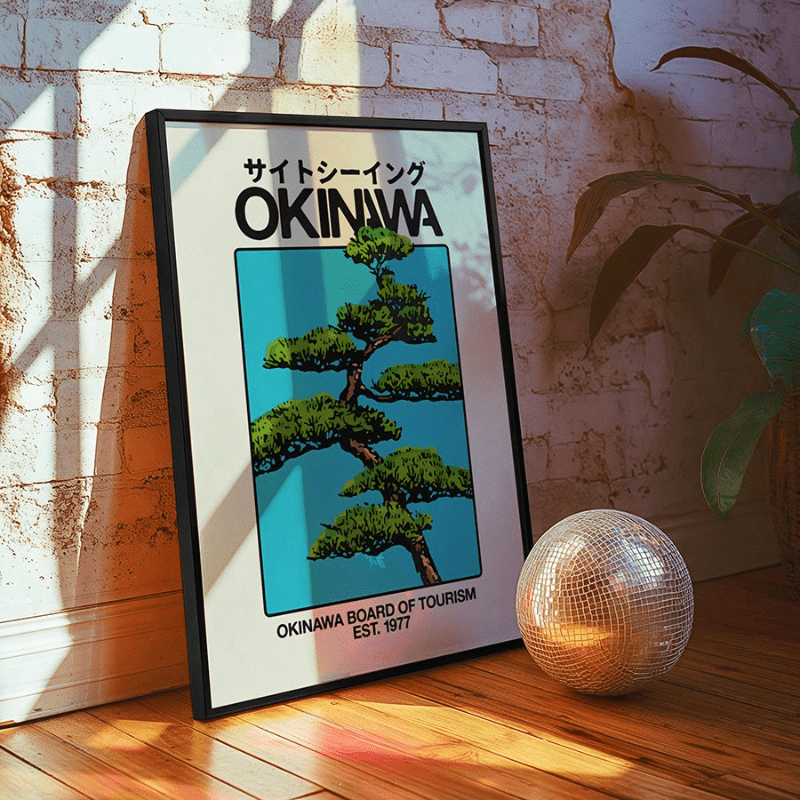 1 Piece of Okinawa Retro Mural – обзор и цена Japanese Lifestyle Home