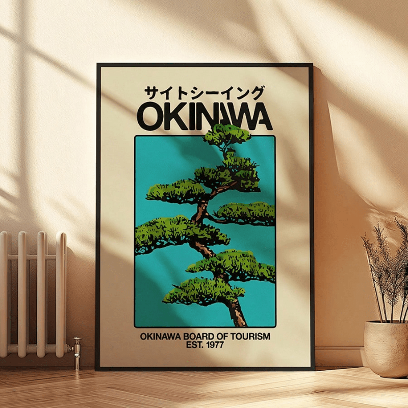 1 Piece of Okinawa Retro Mural – обзор и цена Japanese Lifestyle Home